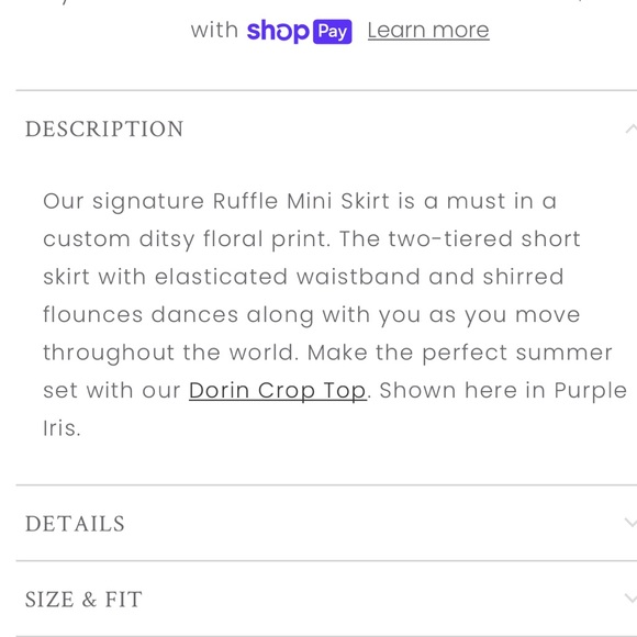 LoveShackFancy Ruffle Mini Skirt - Picture 5 of 7